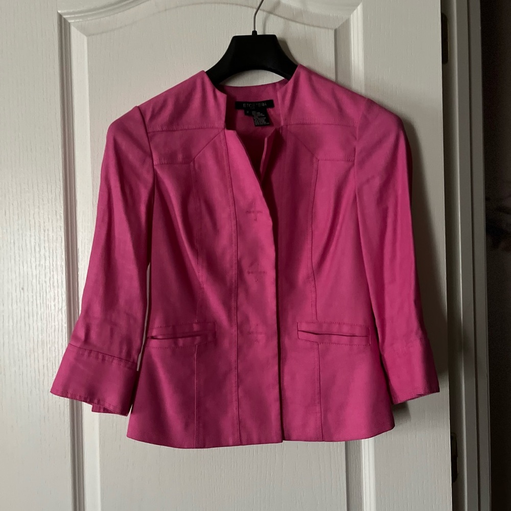 Etcetera Pink Jacket Size 2